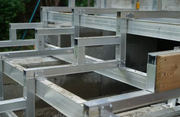 Treppenkonstruktion aus Aluminium 