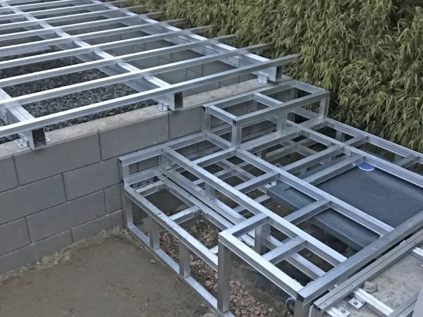 Aluminium Konstruktonssystem Treppe